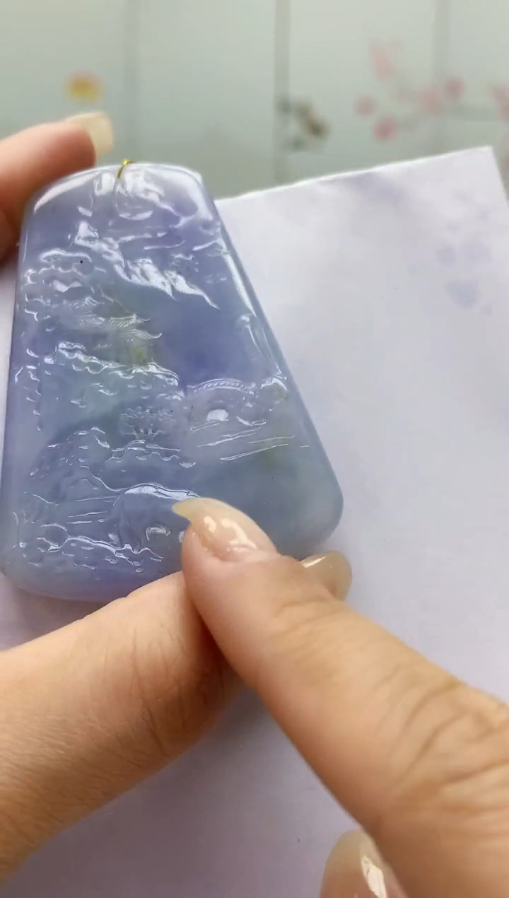【闪购商品】定制翡翠未镶嵌4852lr-毛货挂件34