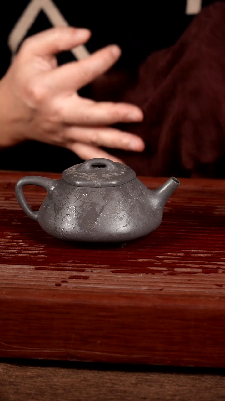 茶壶紫砂紫砂茶具宜兴紫砂茶具 梅花石瓢 约220CC