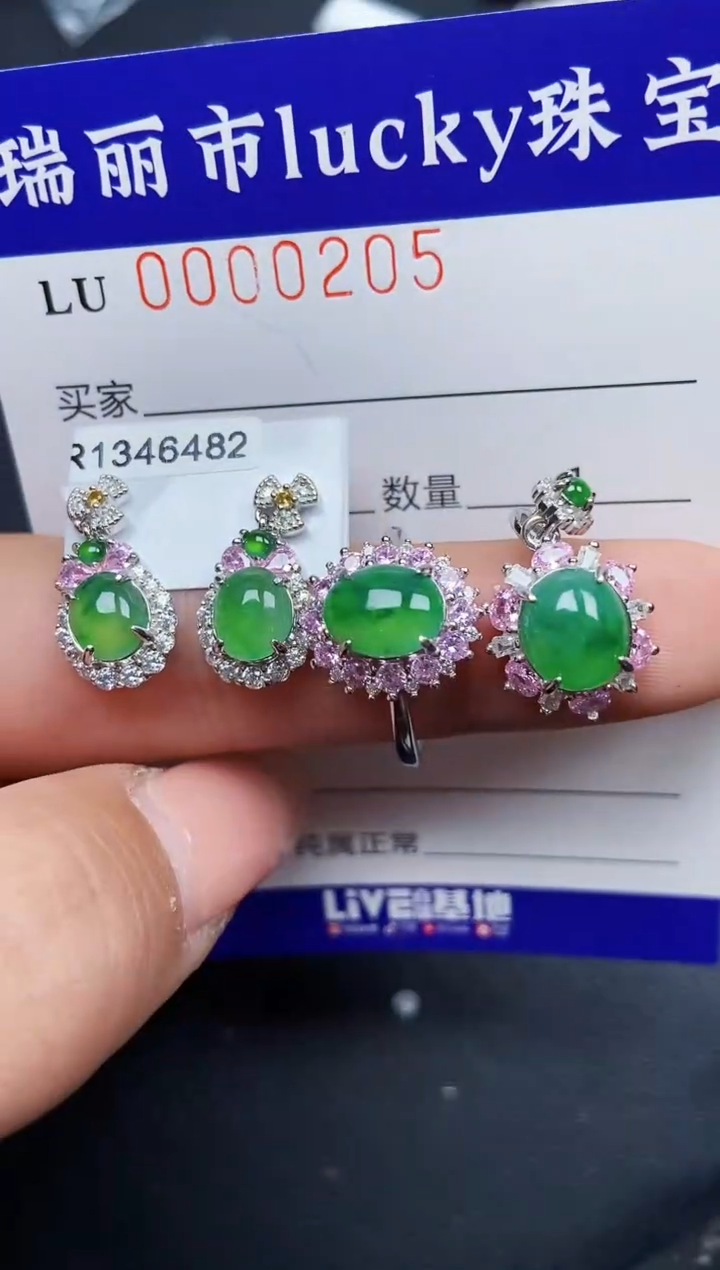 【闪购商品】翡翠颈饰银S925镶嵌0205