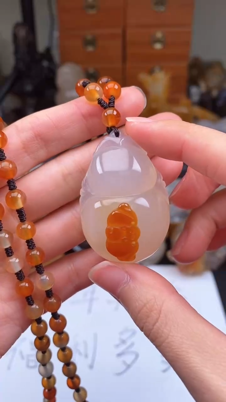 【闪购商品】玛瑙/玉髓颈饰未镶嵌AA