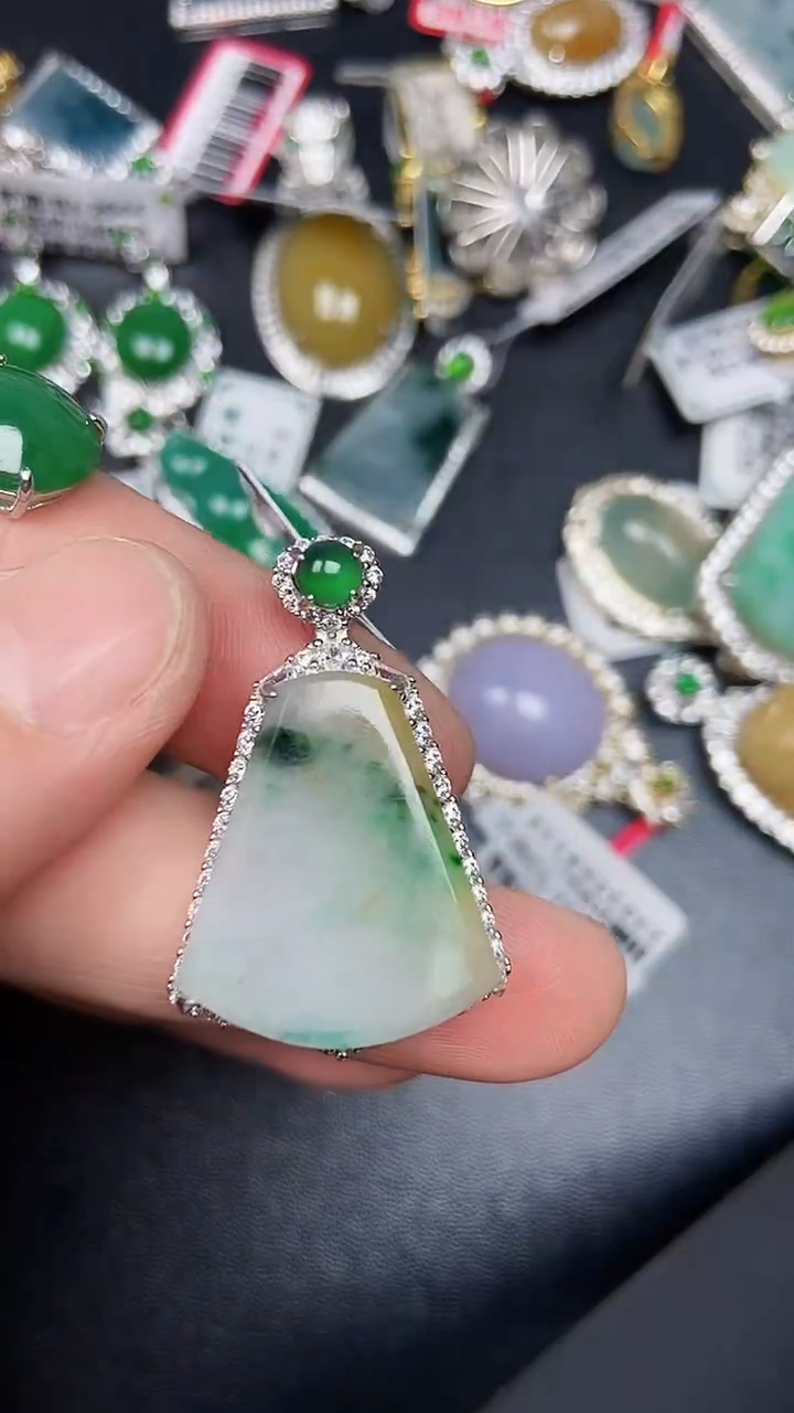 银S925镶嵌戒指翡翠1780