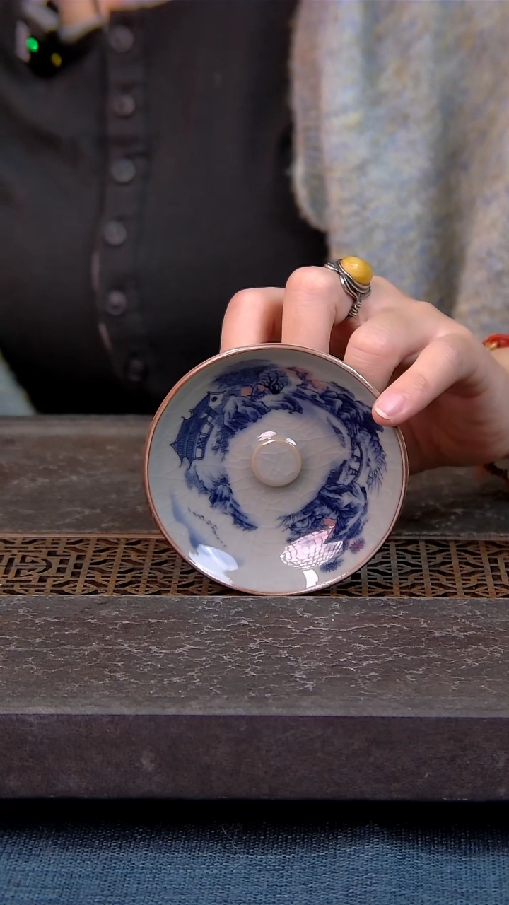 叶**宿简装家用款1件套 老陶泥开片纹陶瓷茶具