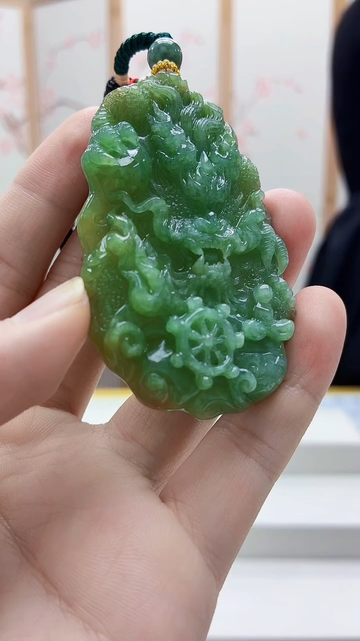 未镶嵌定制翡翠4812bb-毛货挂件53