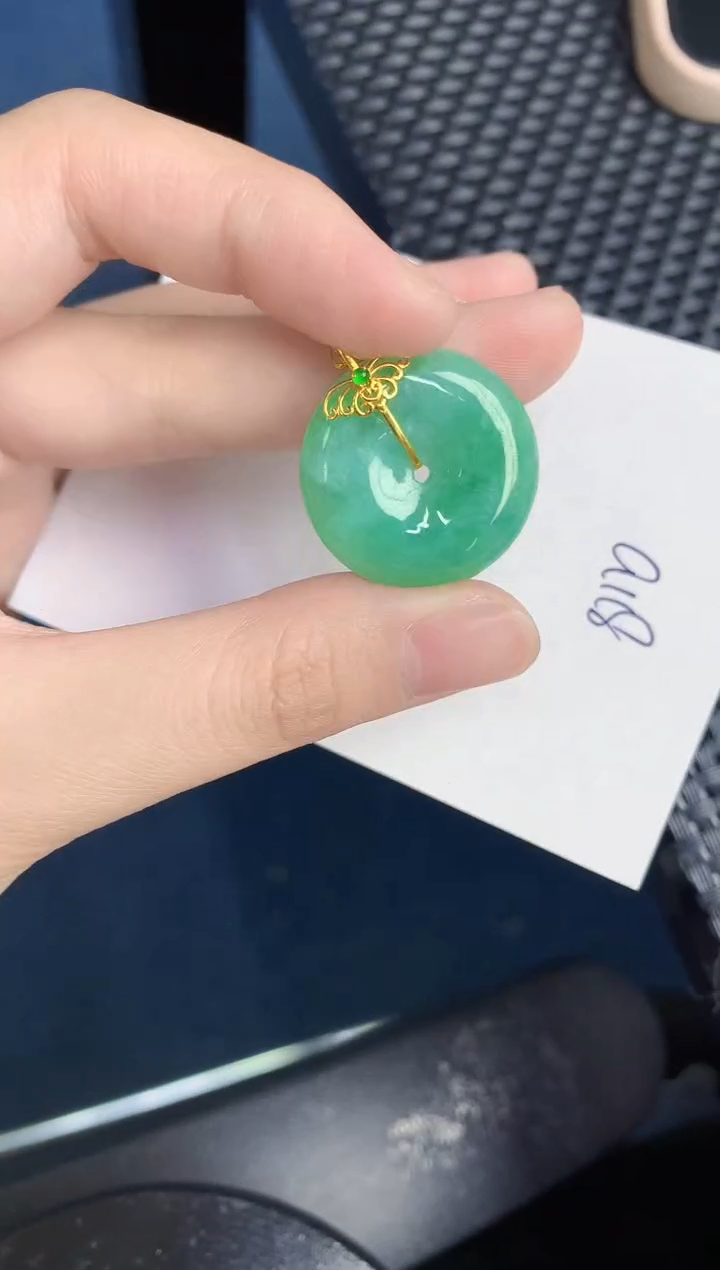 【闪购商品】翡翠颈饰18K金镶嵌000000000