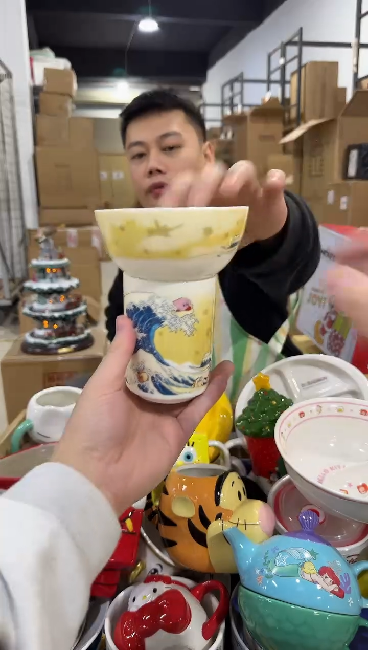 瓷片星之卡比冲浪一碗一杯