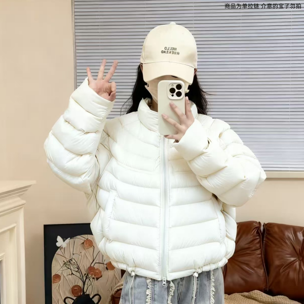 爆款排骨棉服2025女新款爆款秋冬时尚立 领韩版宽松百搭外套棉服