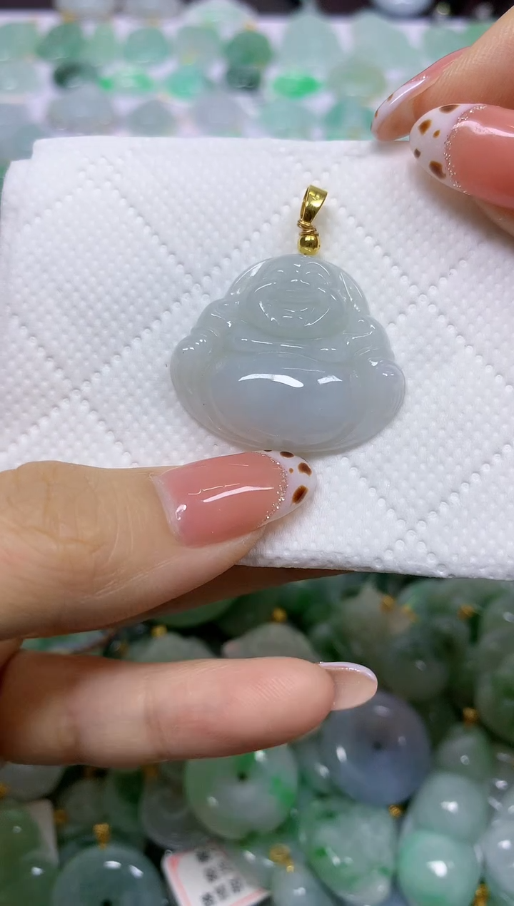颈饰未镶嵌翡翠天然翡翠A货
