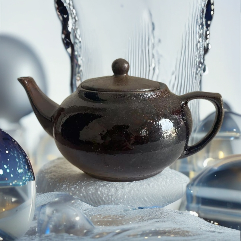 窑变色高端煮茶壶泡茶壶落灰古法烧【750毫升，优化水质，手工制作】