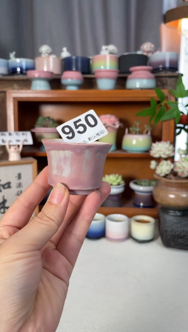 瓷片950知木小芳花盆