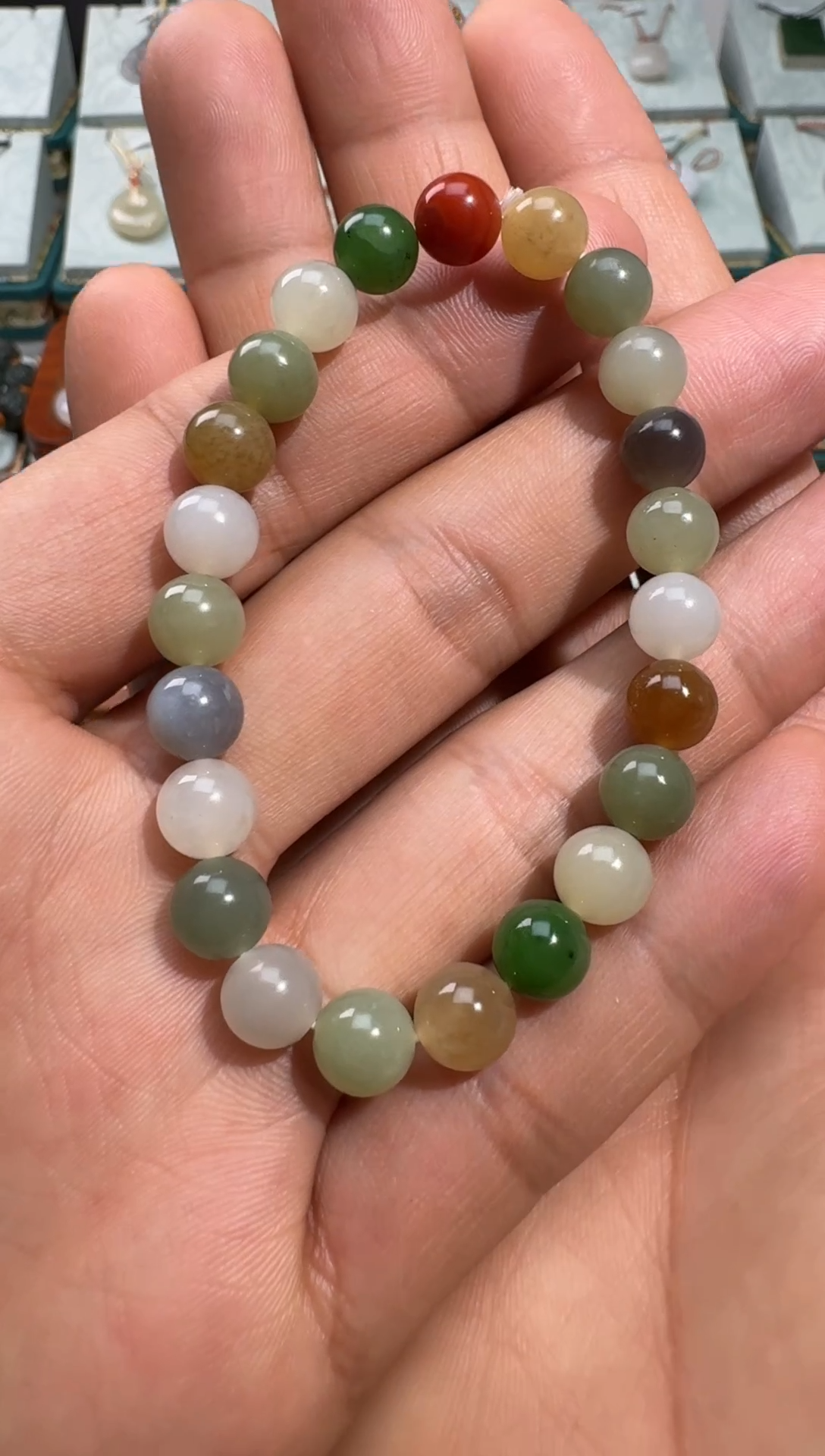 【闪购商品】和田玉手链未镶嵌8mm