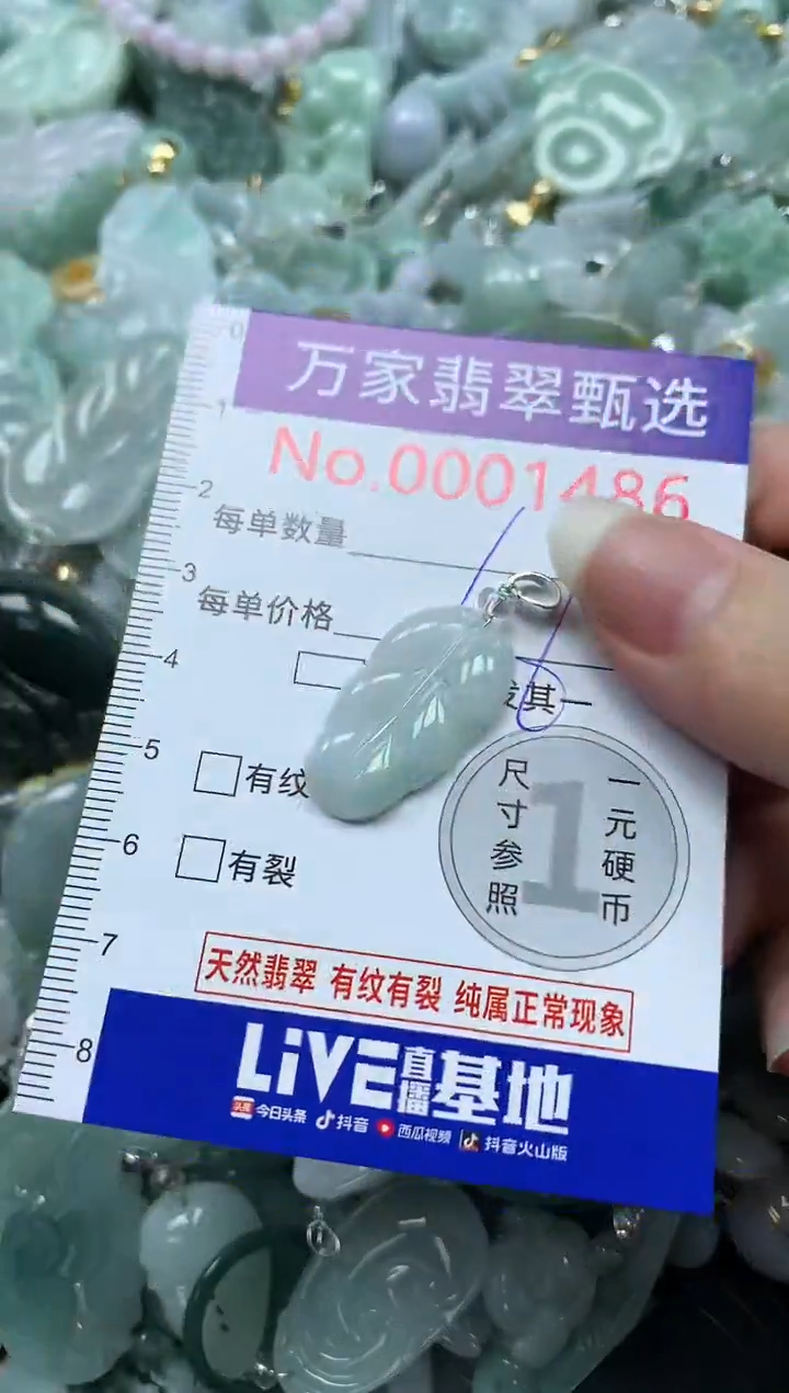 吊坠(不含链)未镶嵌翡翠1486