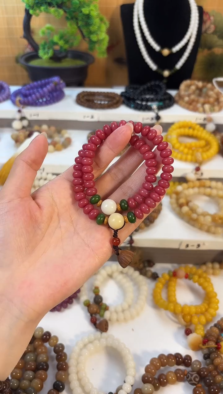 手串菩提根/象牙果6*9小算盘双圈