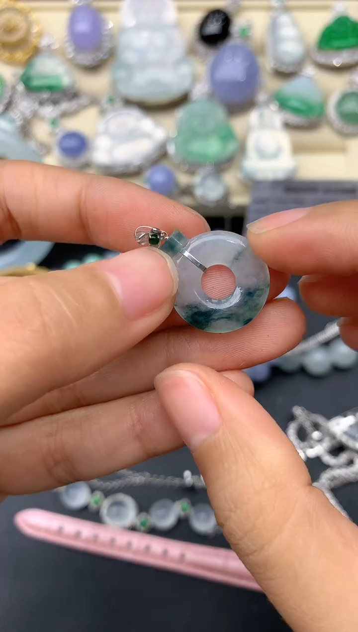 【闪购商品】翡翠颈饰18K金镶嵌136-中国好珍宝