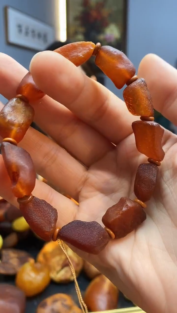 手链琥珀未镶嵌手串