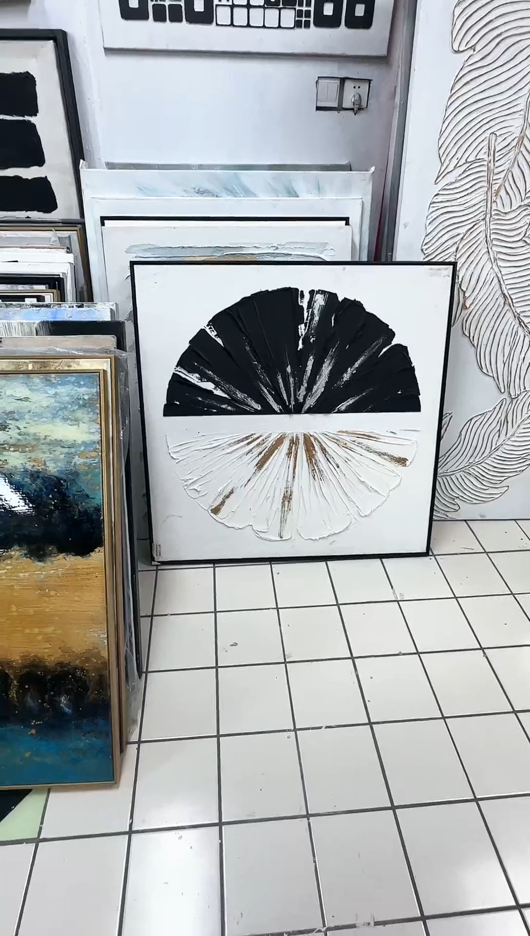 168现代艺术装饰画油画100cm*100cm