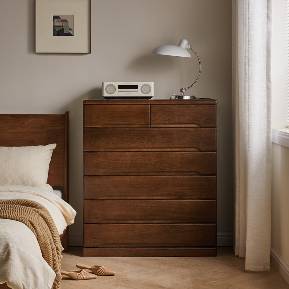 Y【纯实木七斗柜】斗柜落地网红家具实用（高105cm长90cm深40cm）配T