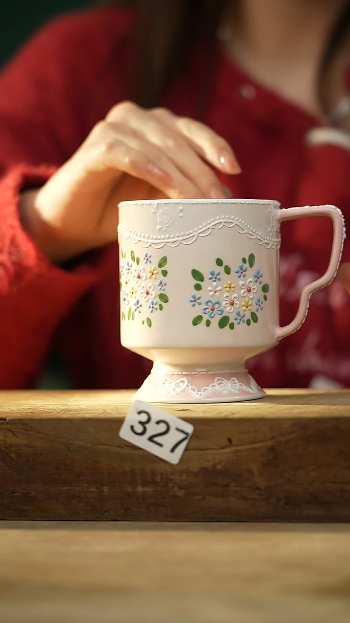 【闪购商品】瓷片新品！设计师款手绘/咖啡杯 喜喜