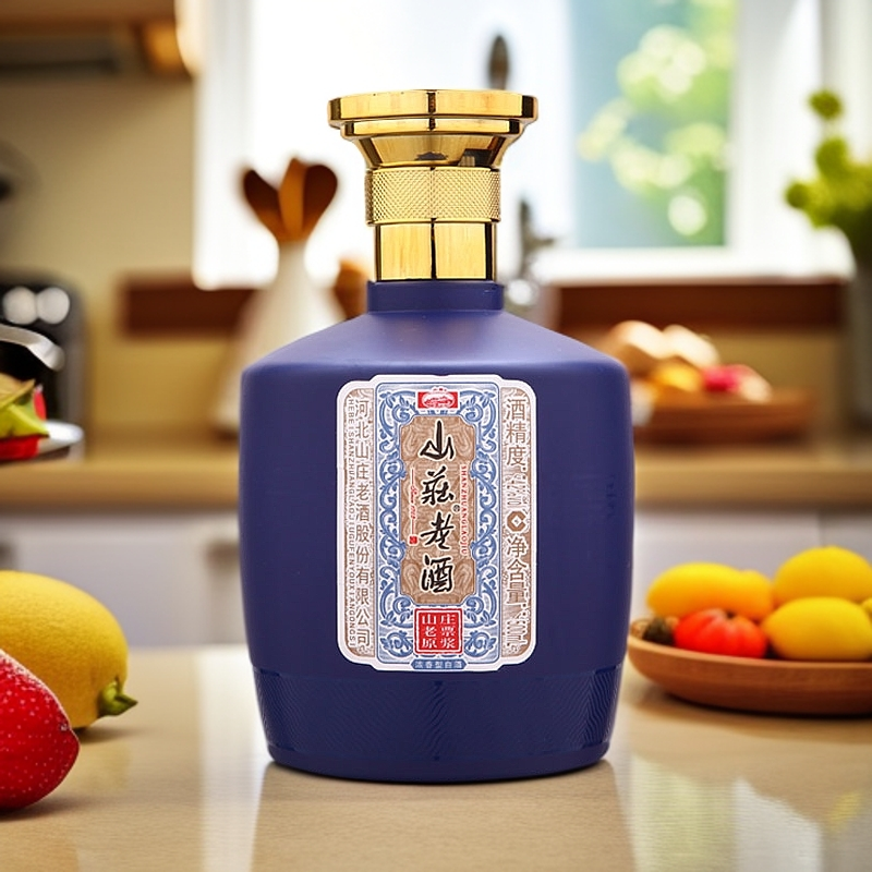 山庄老票原浆纯粮酿造浓香型白酒42度500ml