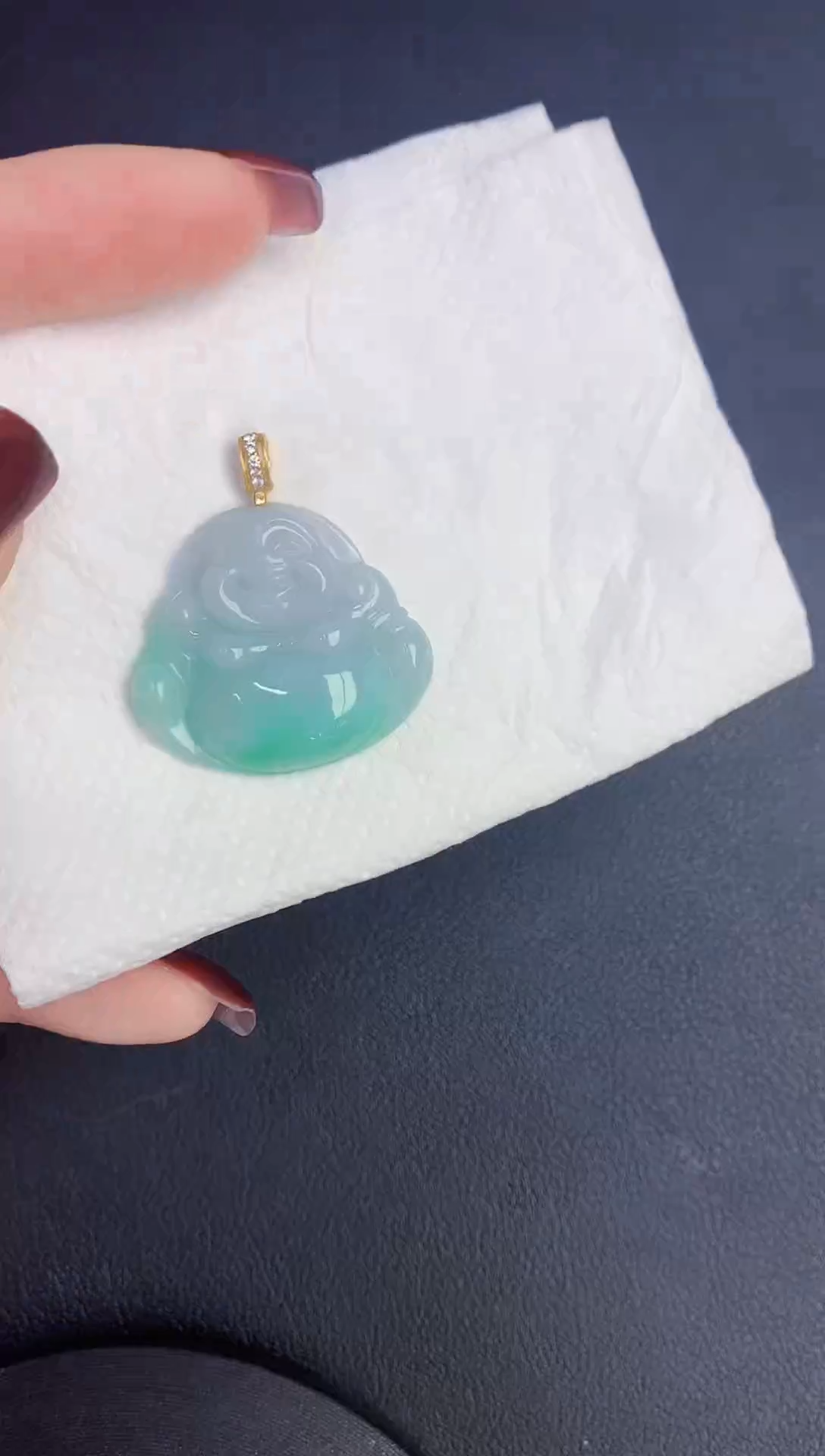 颈饰未镶嵌翡翠缅甸天然翡翠A货