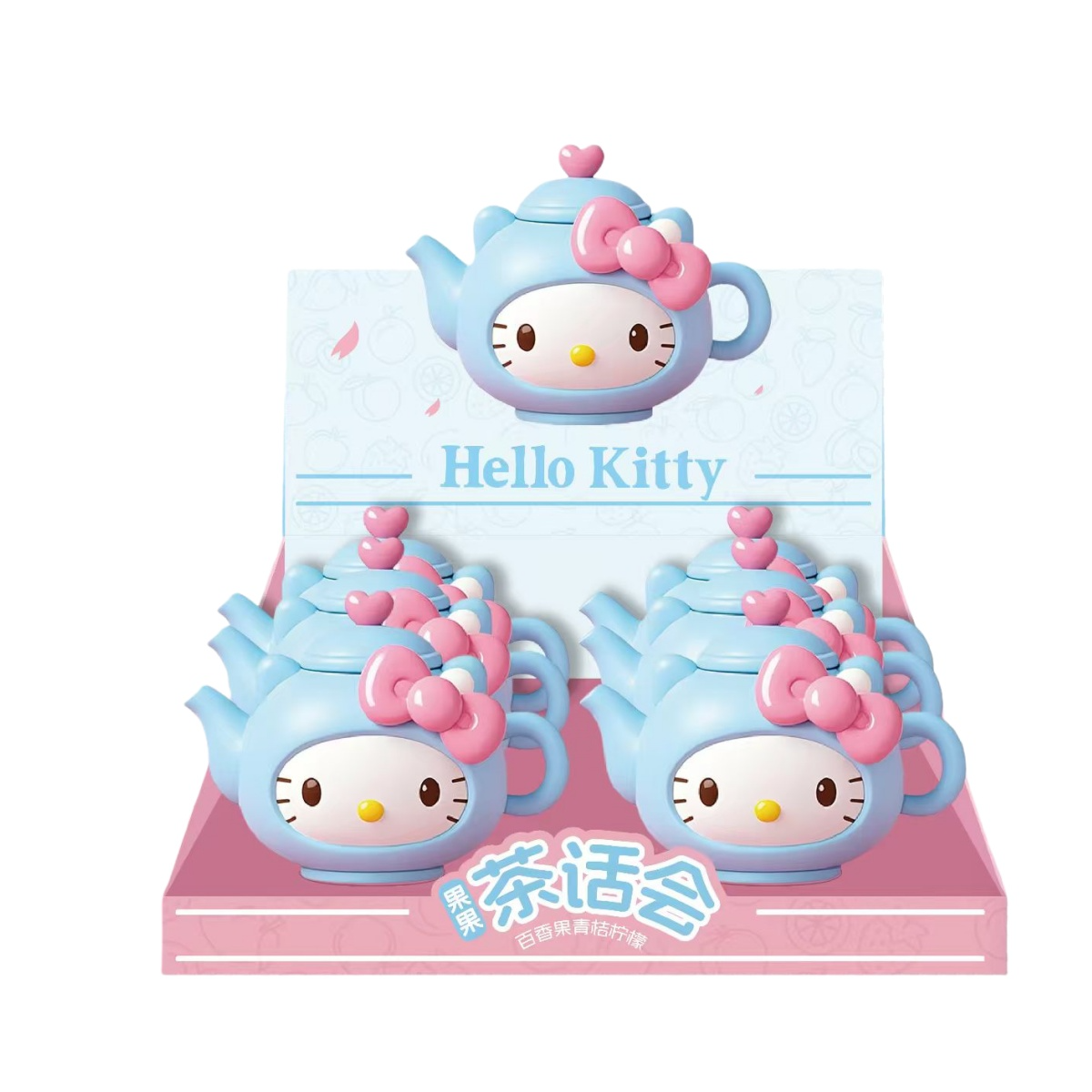 三丽鸥家族凯蒂猫明款食玩摆件（开运锦鲤/茶话会）系列潮玩摆件