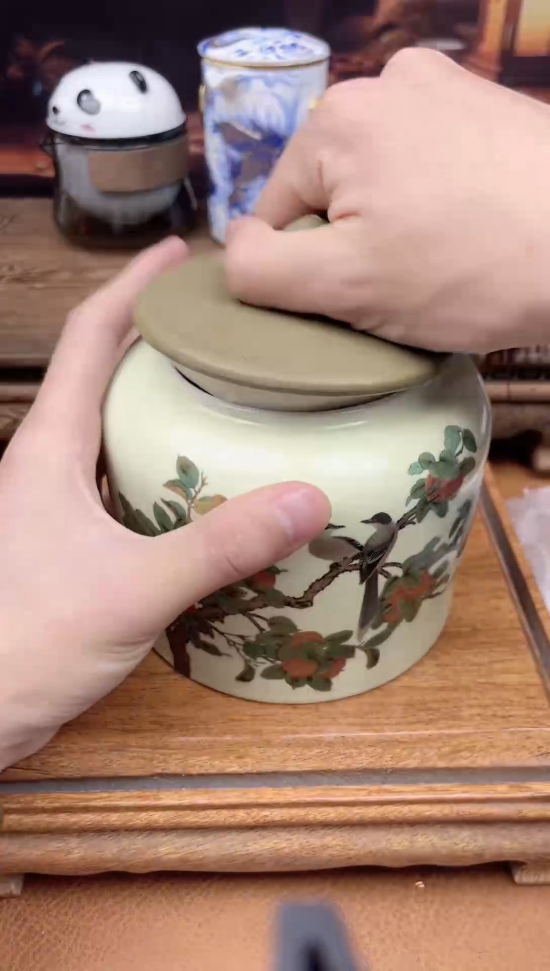 【闪购商品】陶瓷茶具摆件茶叶罐