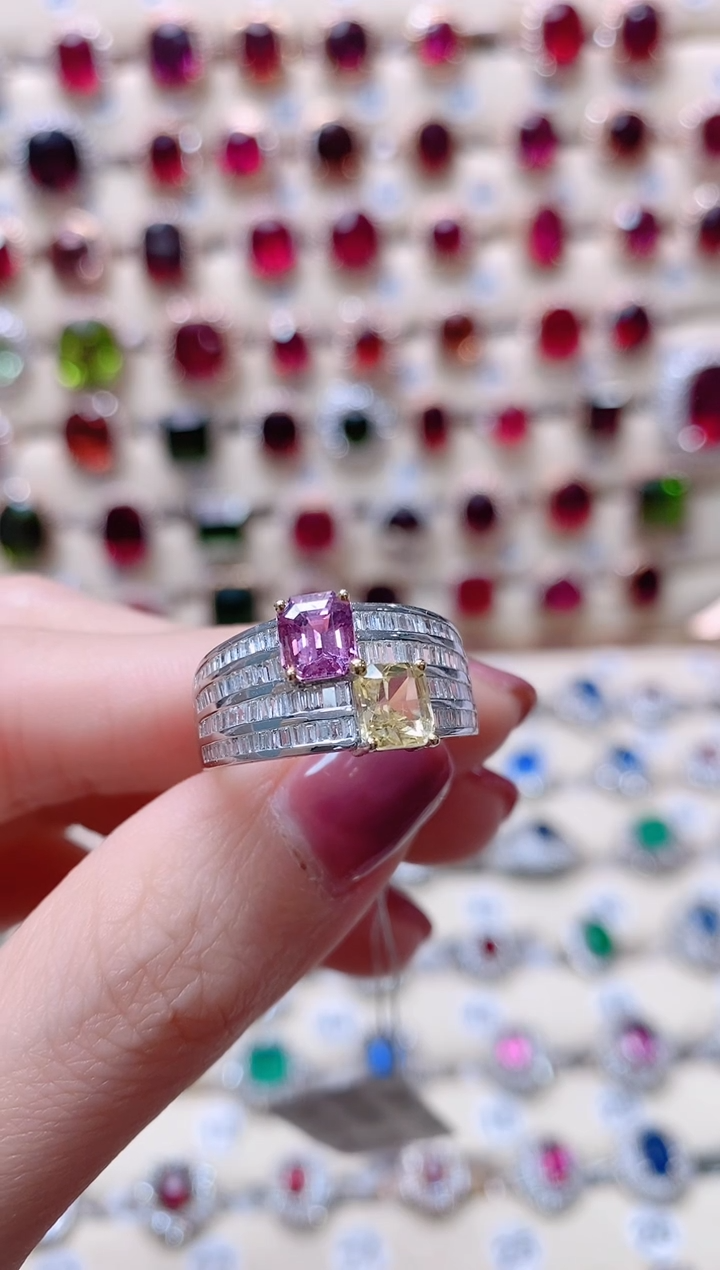 【闪购商品】蓝宝石18K金戒指18K金镶嵌1