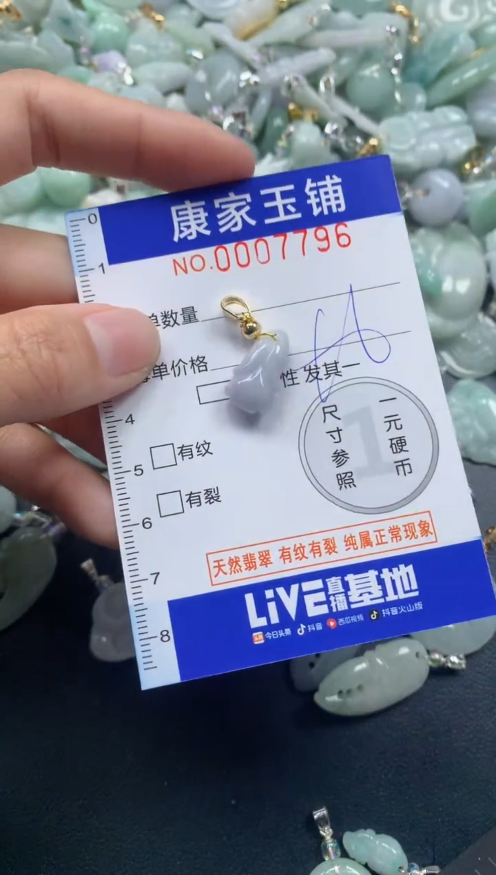颈饰未镶嵌翡翠7796
