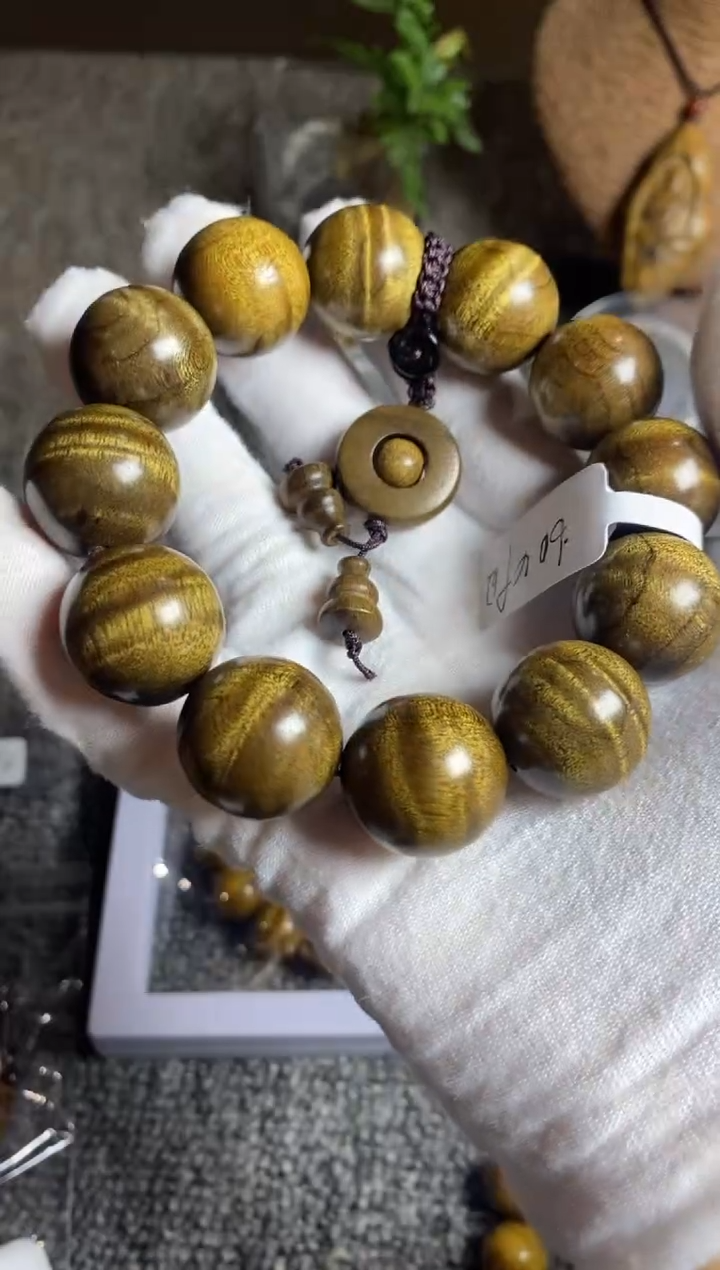 【闪购商品】楠木（金丝楠）手串/手链乌木满水波2.0单圈手串