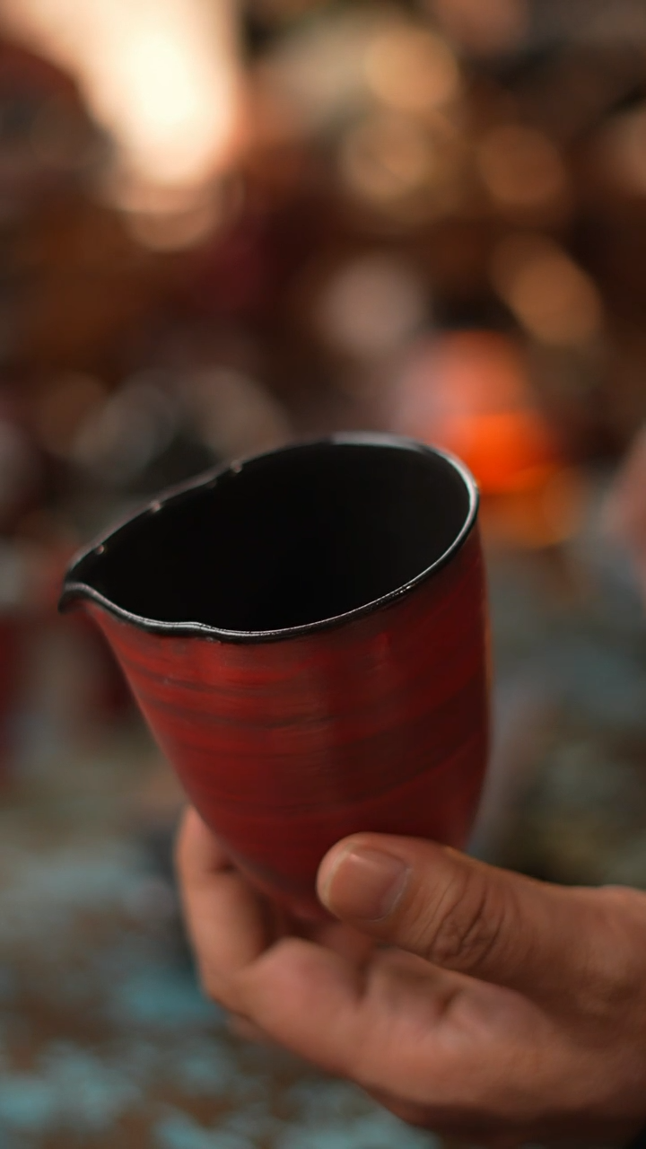 【闪购商品】红粉引公道杯公杯