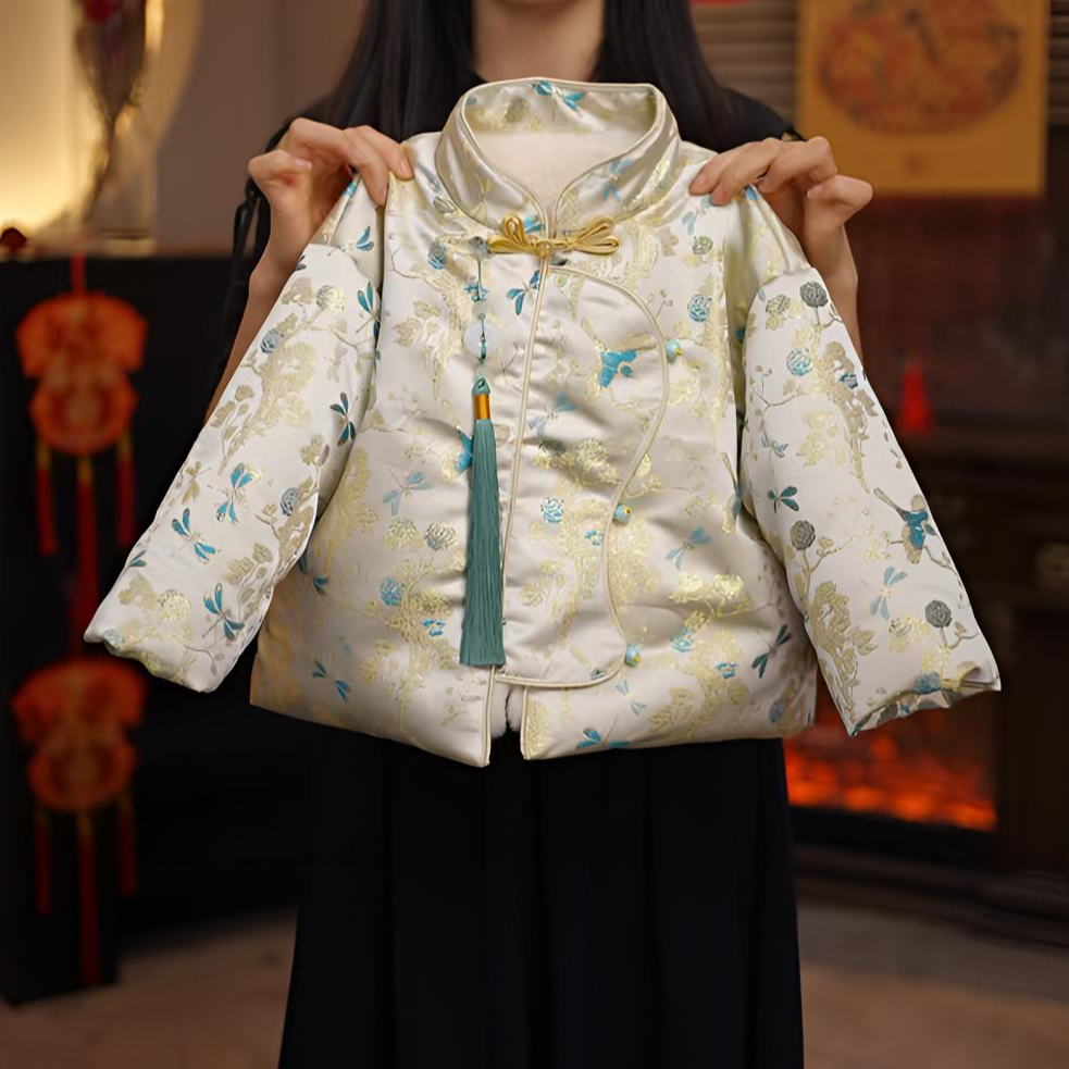 2026款【喜上眉梢】新中式拜年服  冬季保暖加厚国风儿童冬装25Y618