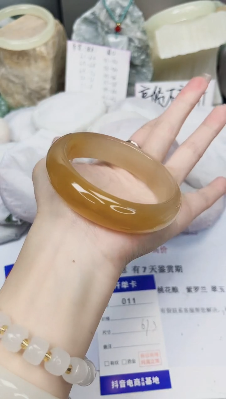 【闪购商品】石英质玉手镯未镶嵌11-财气镯-圈口61