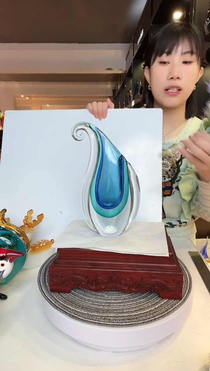 【闪购商品】茶盏琉璃摆件家居摆件