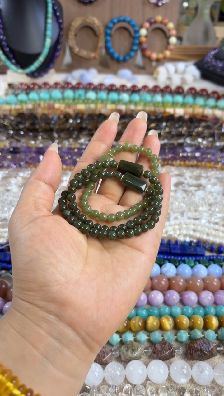 未镶嵌玛瑙/玉髓珠宝半成品和田玉卡6 