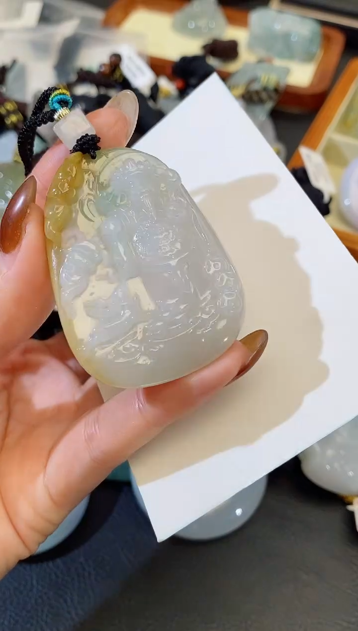 颈饰未镶嵌翡翠缅甸天然翡翠