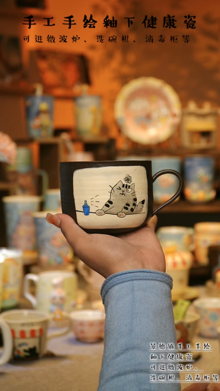 【闪购商品】杯景德镇高温釉下彩&A888