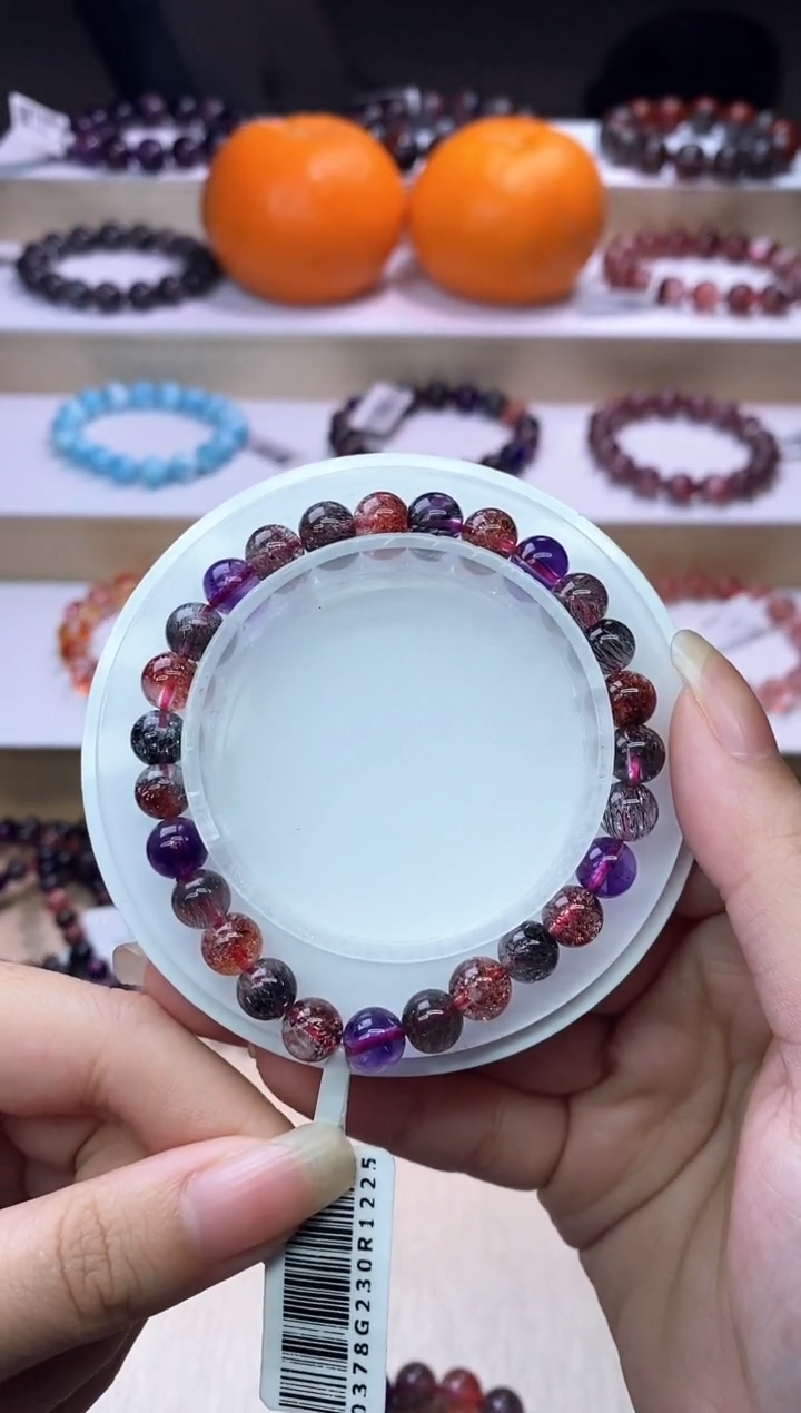 【闪购商品】水晶手链未镶嵌黑加仑超七7m+