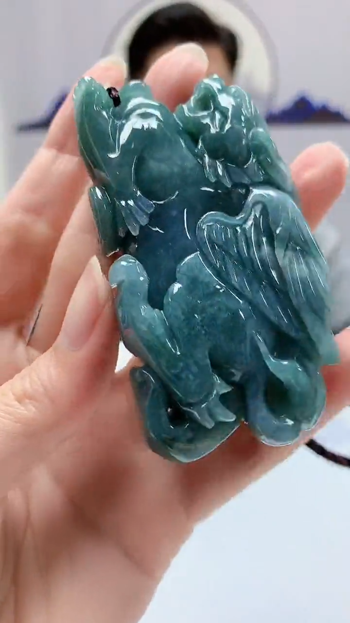 【闪购商品】定制翡翠未镶嵌4917zm-毛货挂件貔貅147