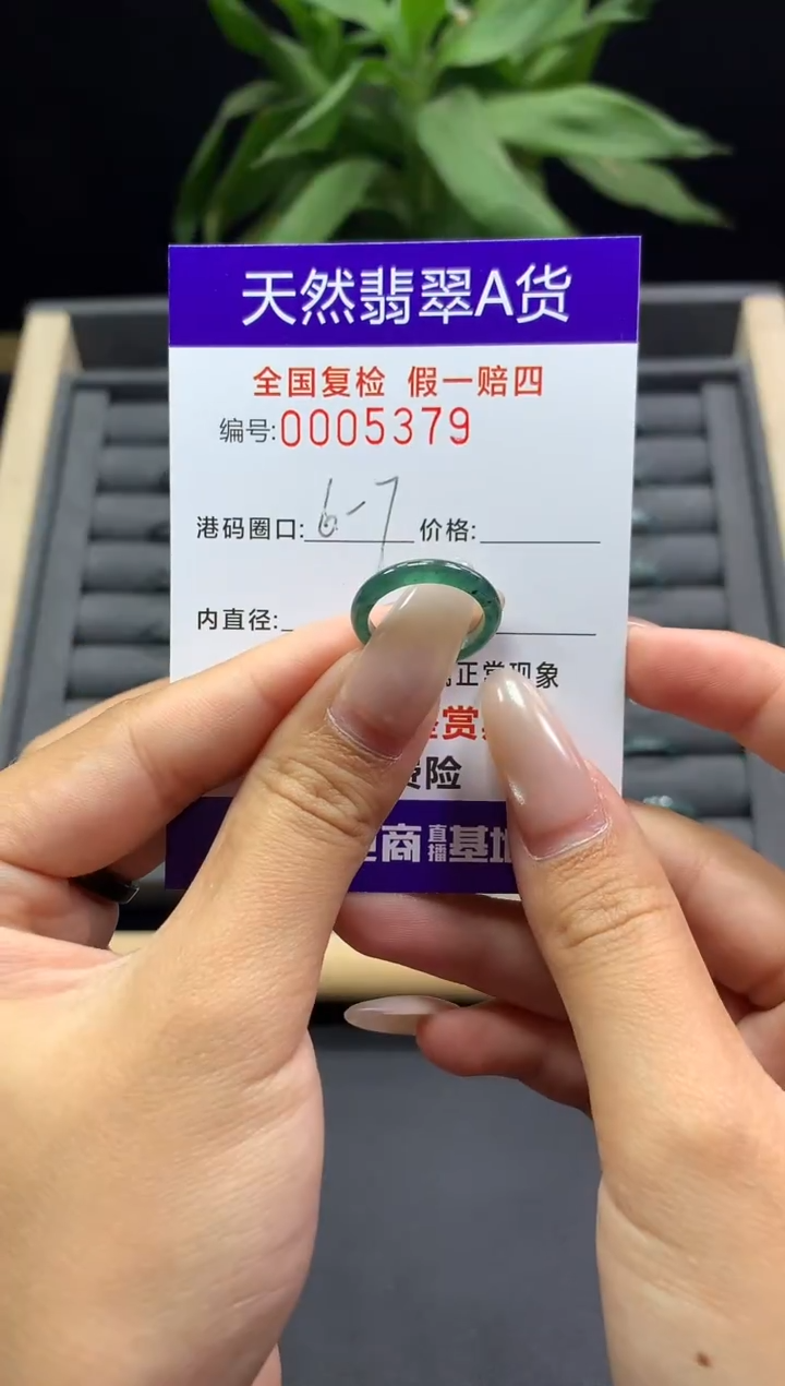 未镶嵌戒指翡翠天然  5379