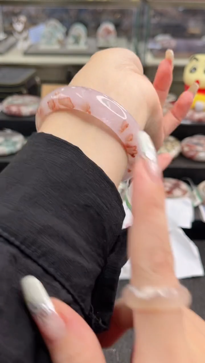 未镶嵌手镯石英质玉尘*丷圈口（赠品镯心）