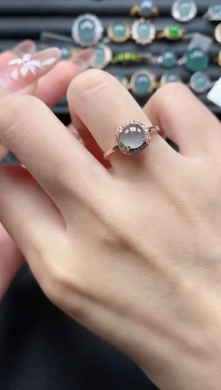 【闪购商品】翡翠戒指银S925镶嵌11111