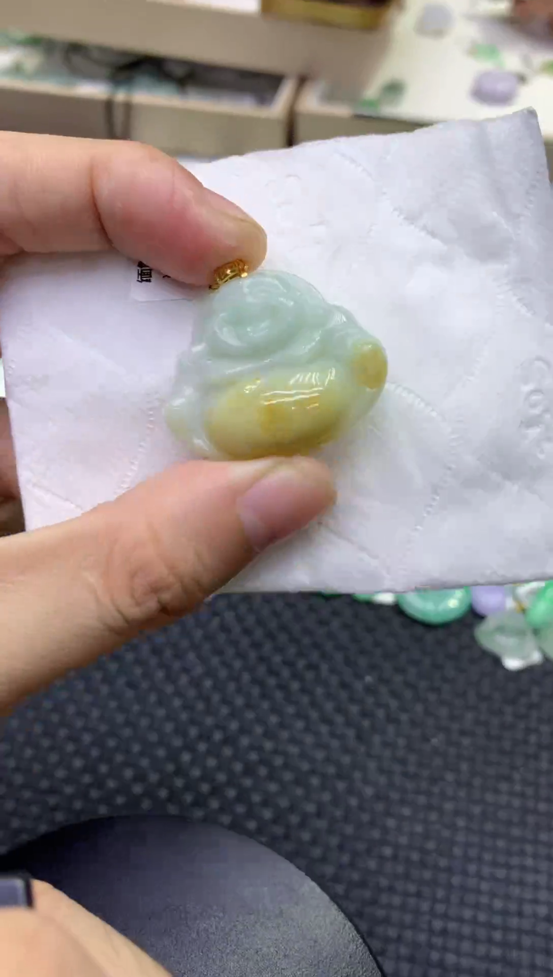 颈饰未镶嵌翡翠天然缅甸A货翡翠