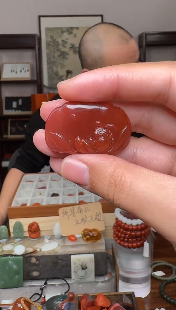 【闪购商品】南红玛瑙挂件未镶嵌5296