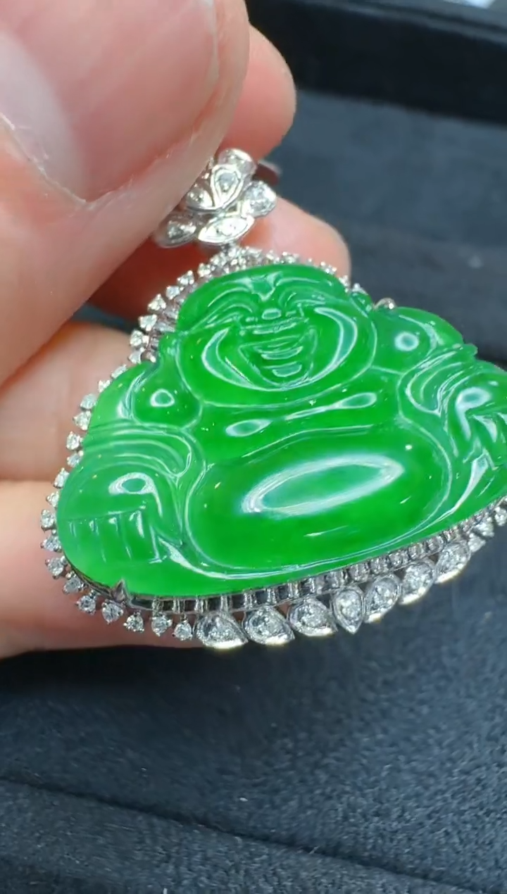 【闪购商品】翡翠吊坠(不含链)18K金镶嵌多样性团购发一件