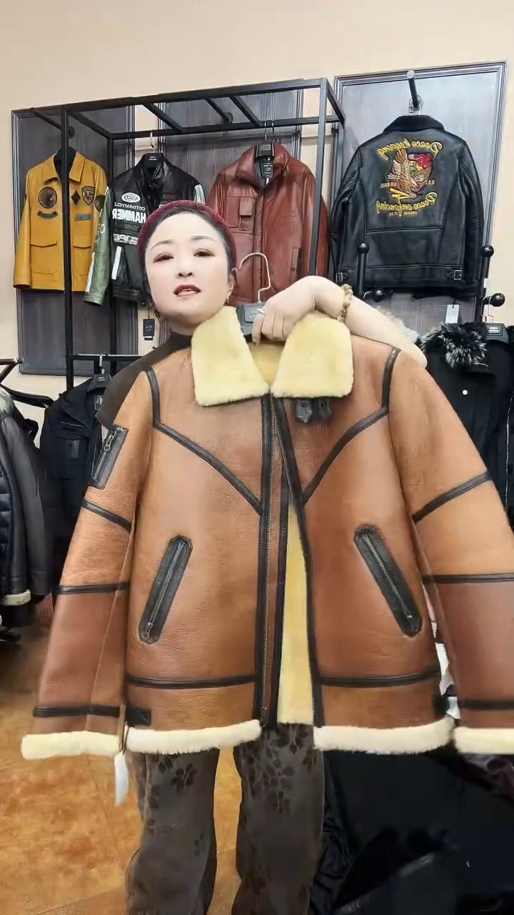 羊皮皮毛一体130-150斤52码