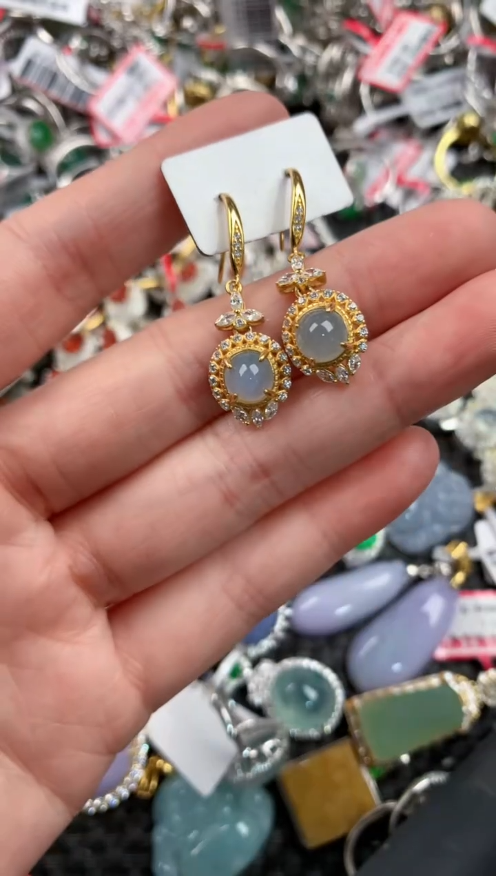 银S925镶嵌戒指翡翠444    6