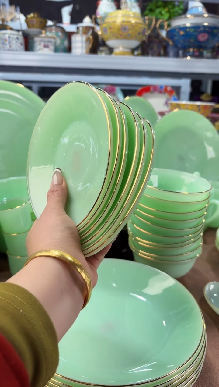 玉瓷6英寸骨碟6只餐具