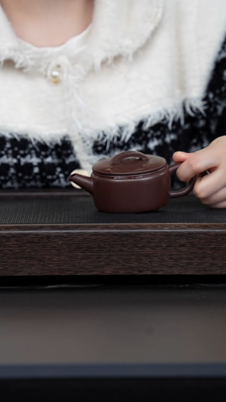 【闪购商品】紫砂茶壶黑紫泥汉瓦