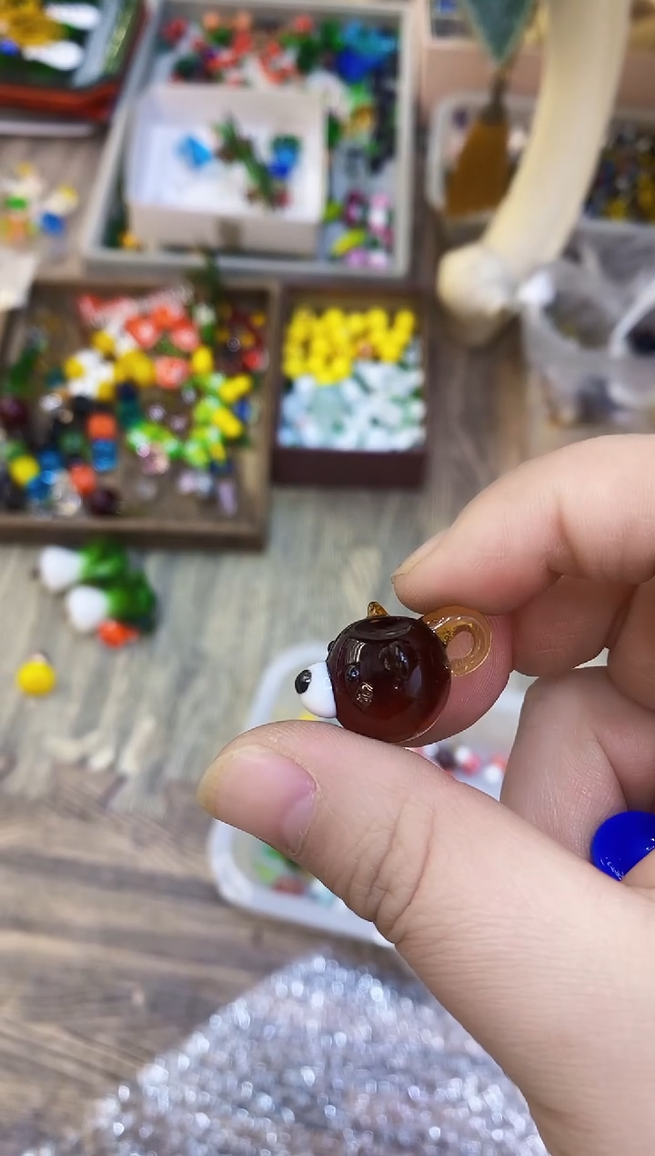 【闪购商品】琉璃手工艺品小熊杯子