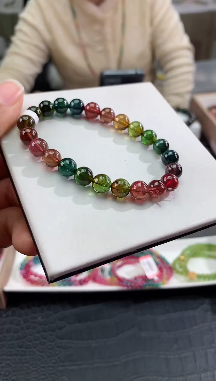 【闪购商品】碧玺手串未镶嵌多样性发一条