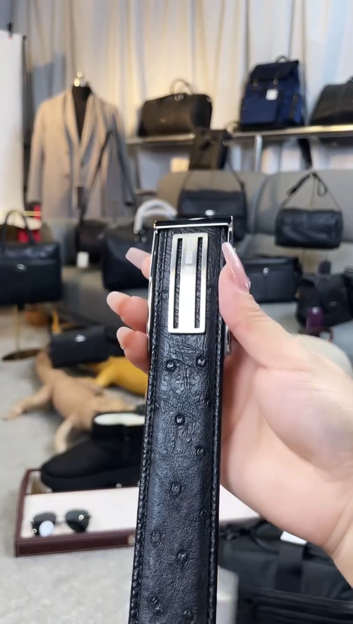 鸵鸟皮（革）韩爵绅士包包皮具185/长度120